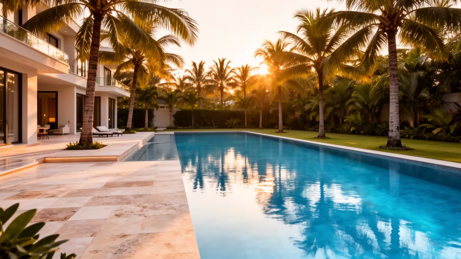 Construction de piscine moderne de luxe à Abidjan - AQAHOM